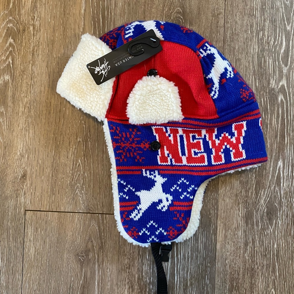New York Giants winter hat